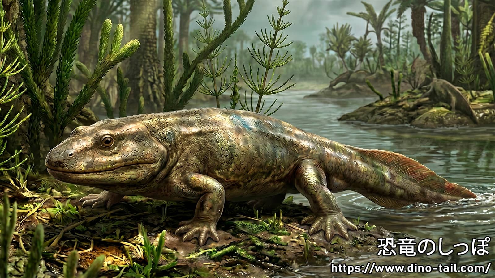 Restoration image of Ichthyostega