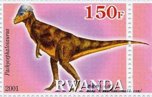 Pachycephalosaurus stamp