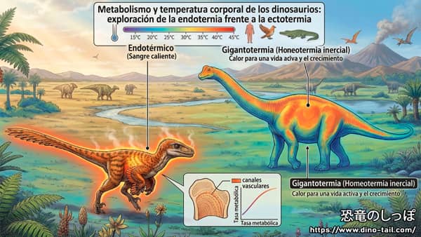Metabolismo y temperatura corporal de los dinosaurios