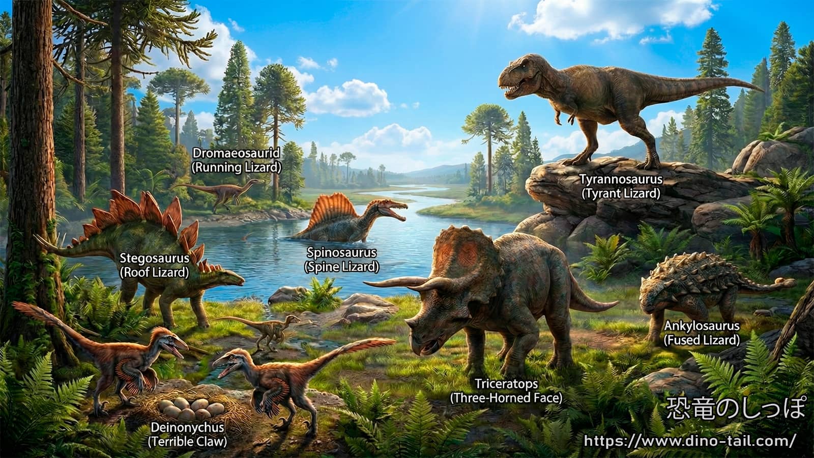 Nombres de géneros de dinosaurios - Significados