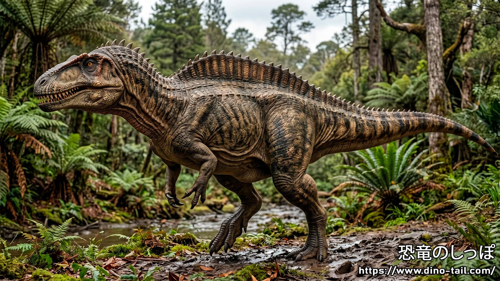 Ilustración de Acrocanthosaurus