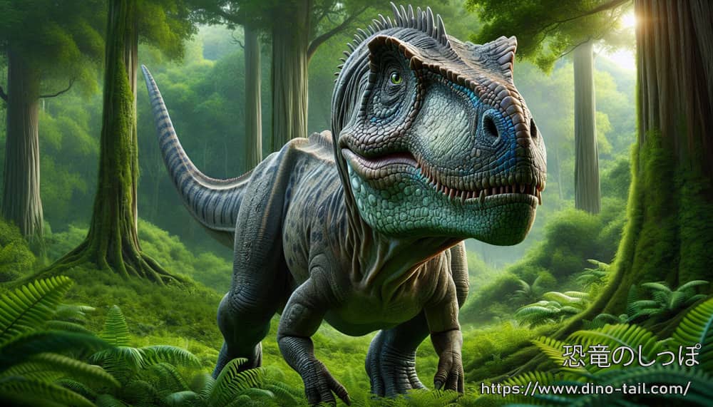 Paisaje con Allosaurus