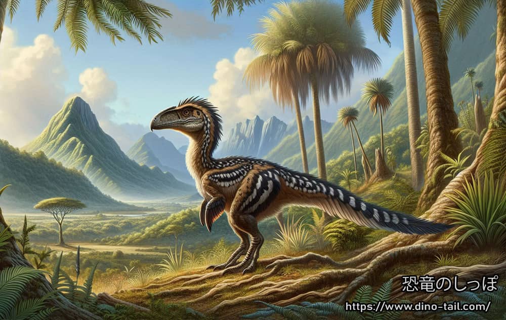 Paisaje con Mononykus