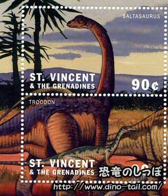 サルタサウルスの切手